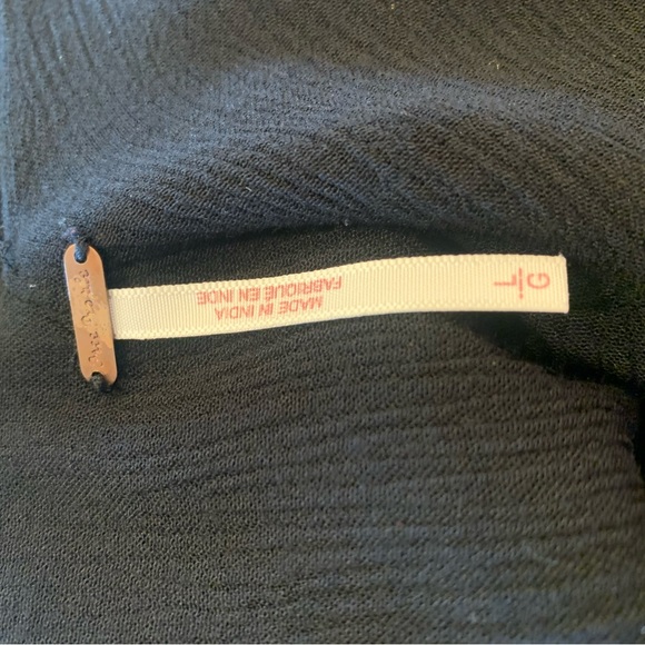 Free People Hearts Desire Black Rose Gold Embroidered Maxi Dress - Picture 9 of 9